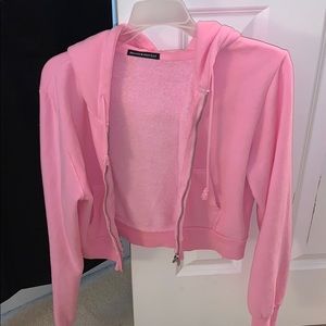 Brandy Melville crop zip up jacket